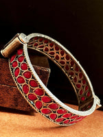 Thumbnail for Joban Fashion Red Brass Oxidized Ethnic Openable Kada