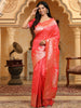 Shree Shyam Fashion Banarasi Silk Pink Saree - Distacart