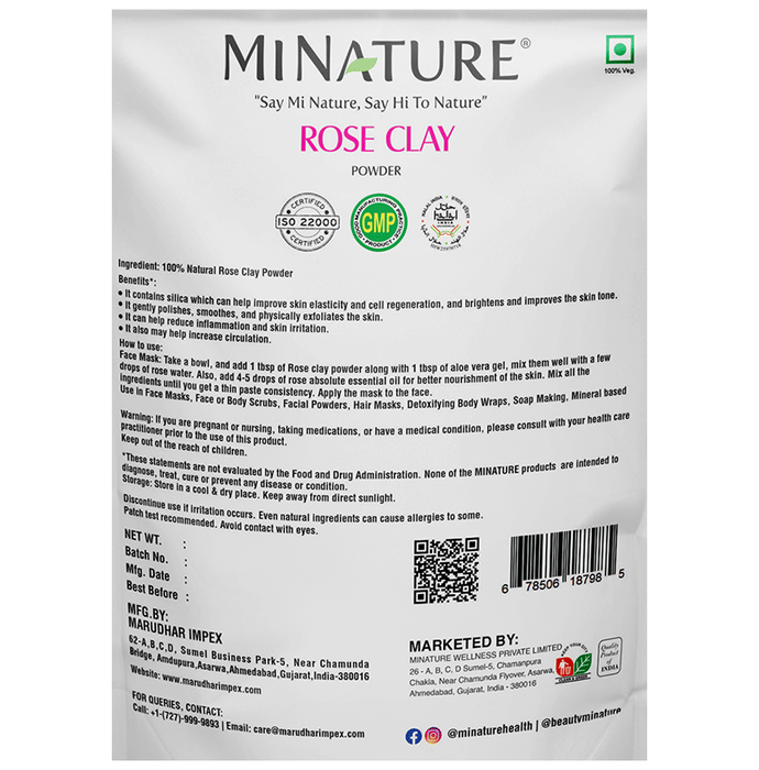 Minature Rose Clay Powder