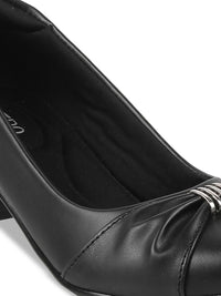 Thumbnail for Metro Black Kitten Pumps