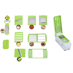 Thumbnail for Anjali Vegetable & Fruit Cutter Dicer 12 In 1 - Green - Distacart