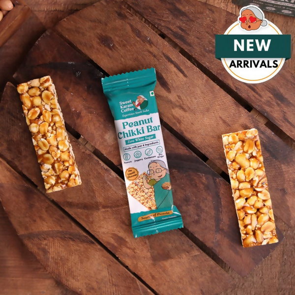 Sweet Karam Coffee Peanut Chikki Bar (Zero White Sugar) - Distacart