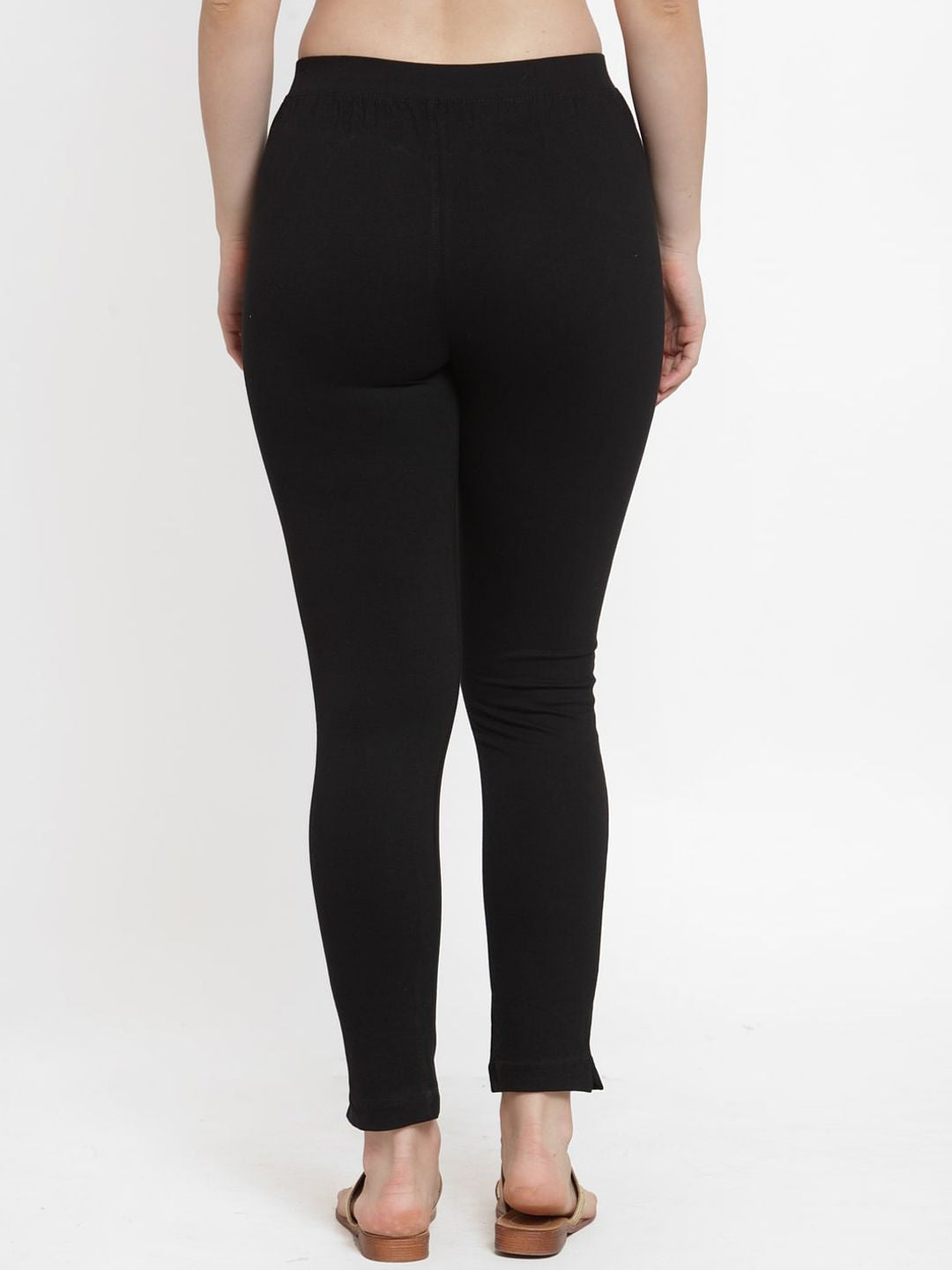 TAG 7 Women Pack Of 2 Solid Straight-Fit Ankle-Length Leggings - Distacart
