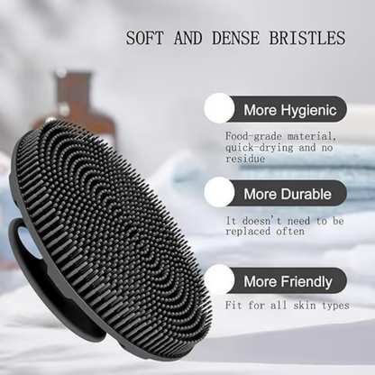 Bronson Professional Silicone Body Scrubber Bath Brush Buffer - Dista