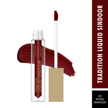 Swiss Beauty Tradition Liquid Sindoor - Maroon Color - 02