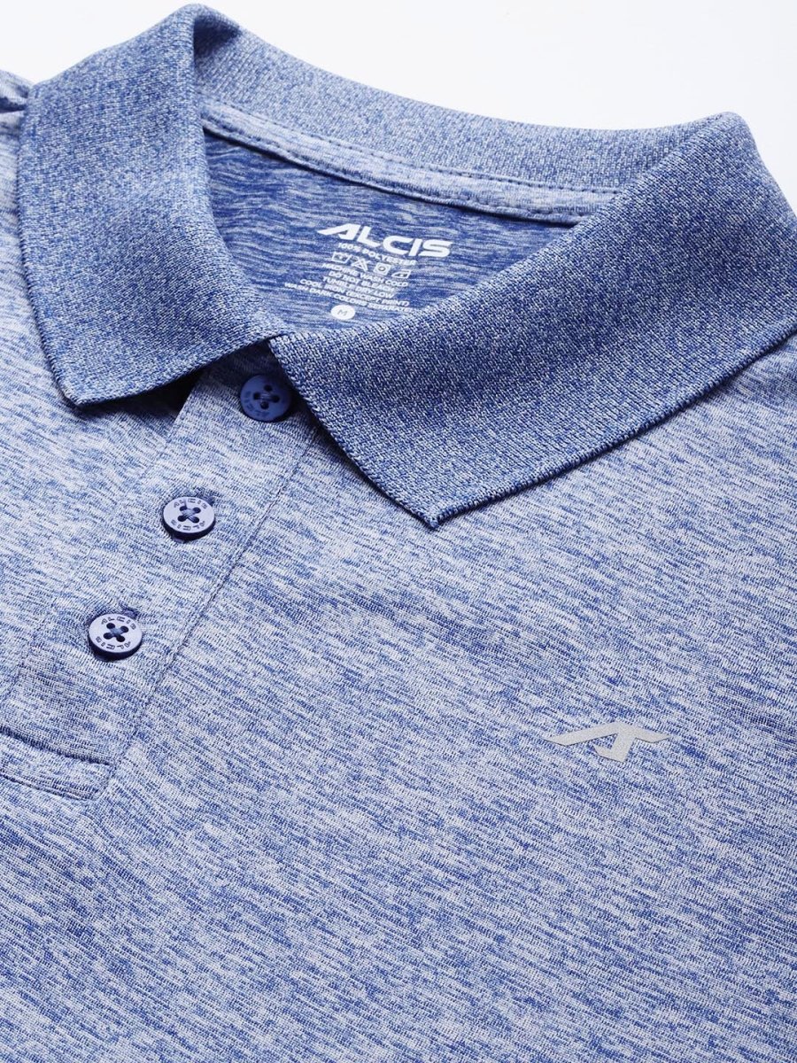 Alcis Men Polo Collar Anti Static Slim Fit Sports T-shirt - Distacart
