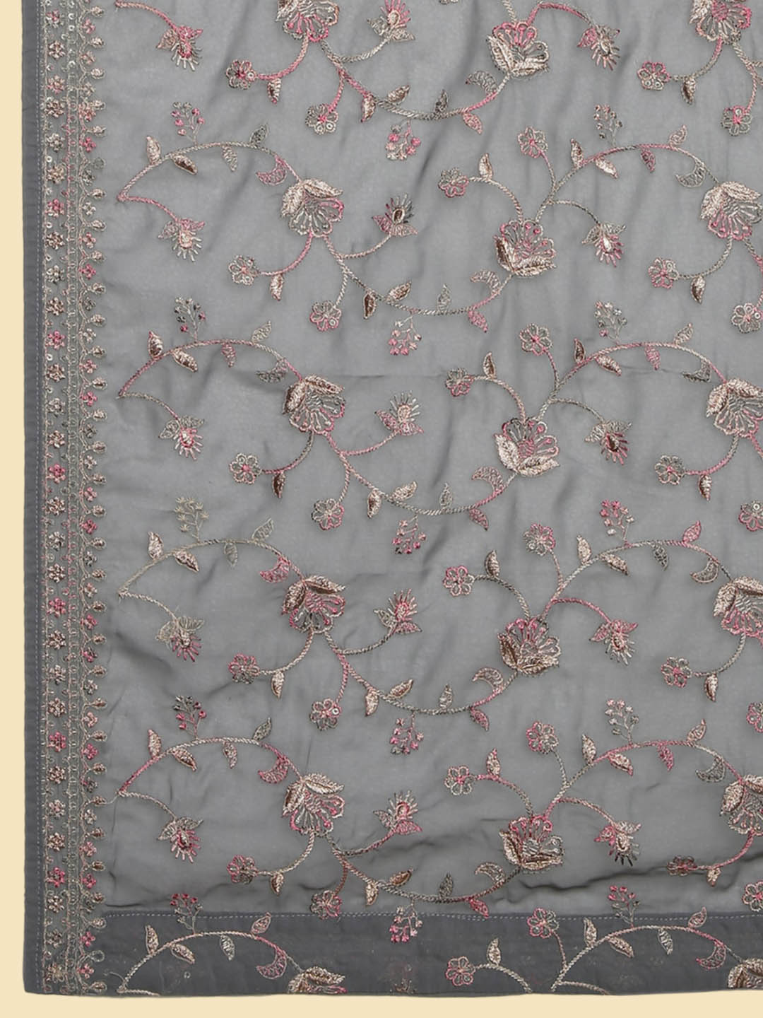 Soch Ethnic Motifs Embroidered Empire Sequinned Kurta with Churidar & Dupatta - Distacart