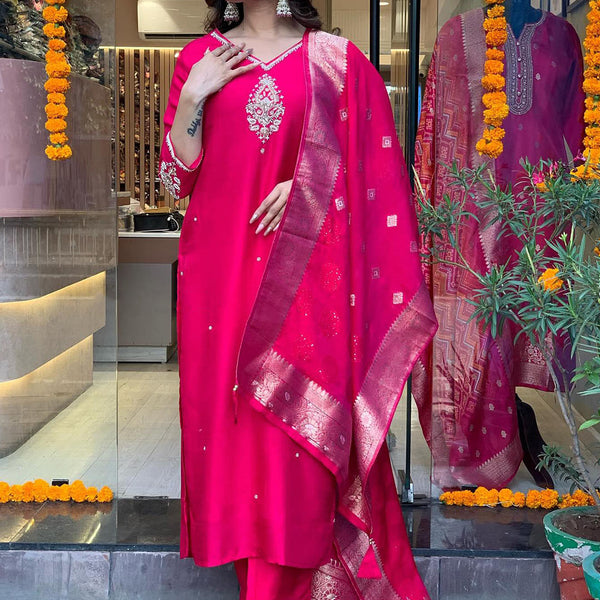 Kalini Regular Kurta with Trousers & With Dupatta - Distacart