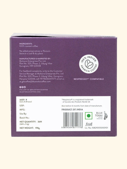 Blue Tokai Silver Oak Blend Coffee Capsules - Distacart