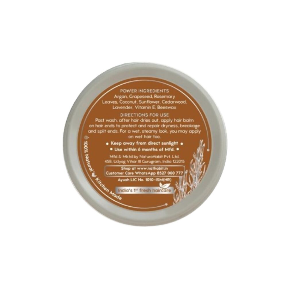 Nat Habit Argan Grapeseed Post-Wash Hair Balm - Distacart