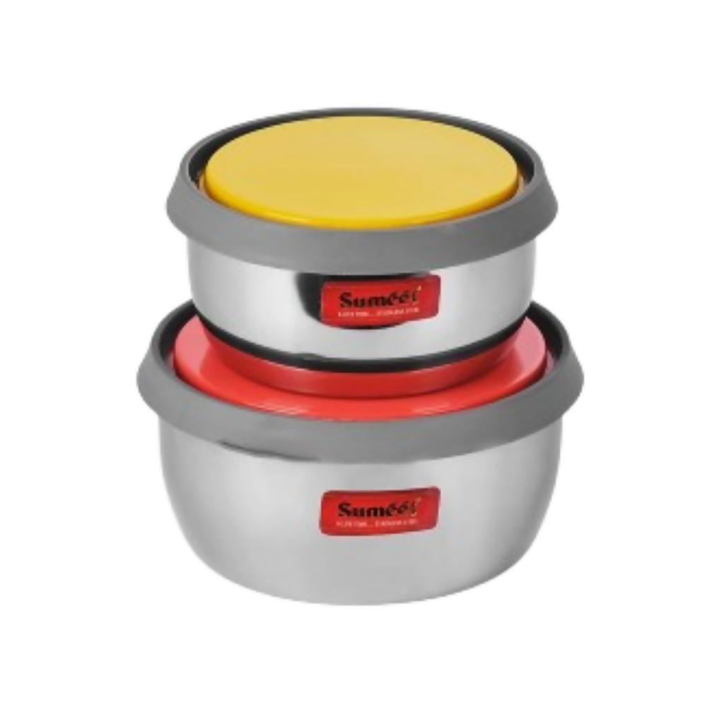 Sumeet Modena Stainless Steel Food Storage Airtight & Leak Proof Containers - Dista