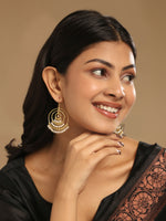 Thumbnail for Nuyug 18k Triple Pearl Hoop Anti Tarnish Earrings