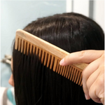 Thumbnail for Botanical Luxuriate 100% Pure Neem Wood Comb Dual Tooth With Soft Edges - Dista