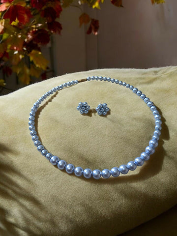 Inhanns Spectrum Everyday Pearl Sets - Single Strand - Teelblue - Distacart