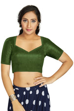 Thumbnail for Aastha Fashion Women's Mehendi Art Silk Designer Traditional Readymade Blouse - Distacart