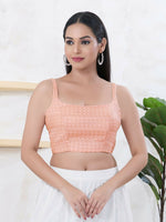Thumbnail for Joban Fashion Baby-Pink Shift Sleeveless Back Open Blouse