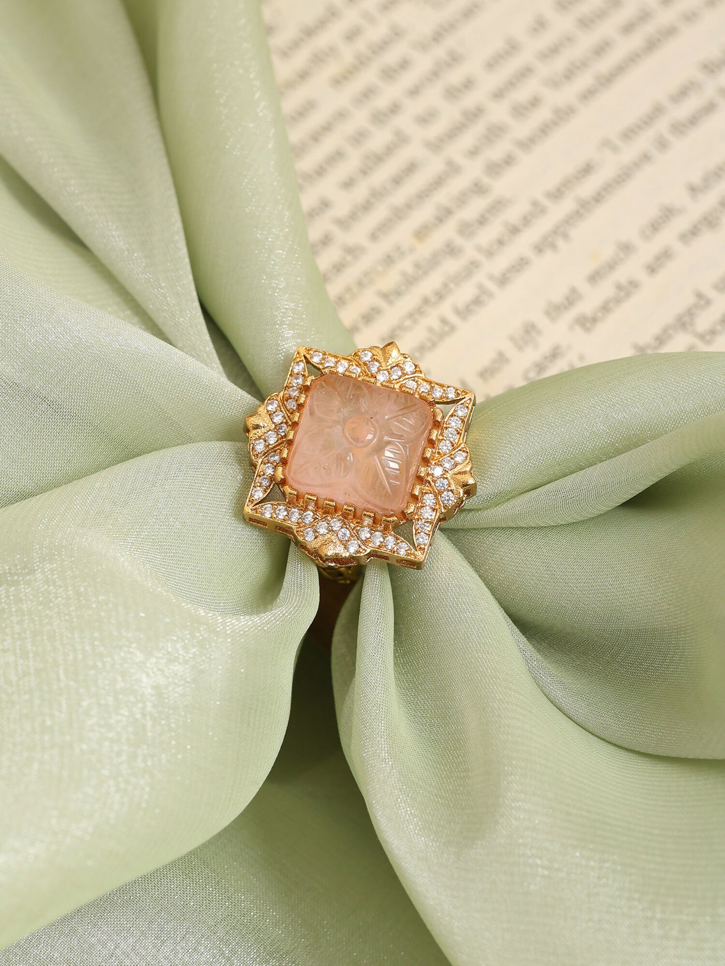 Ruby Raang Diamond Crystal Ring - Distacart