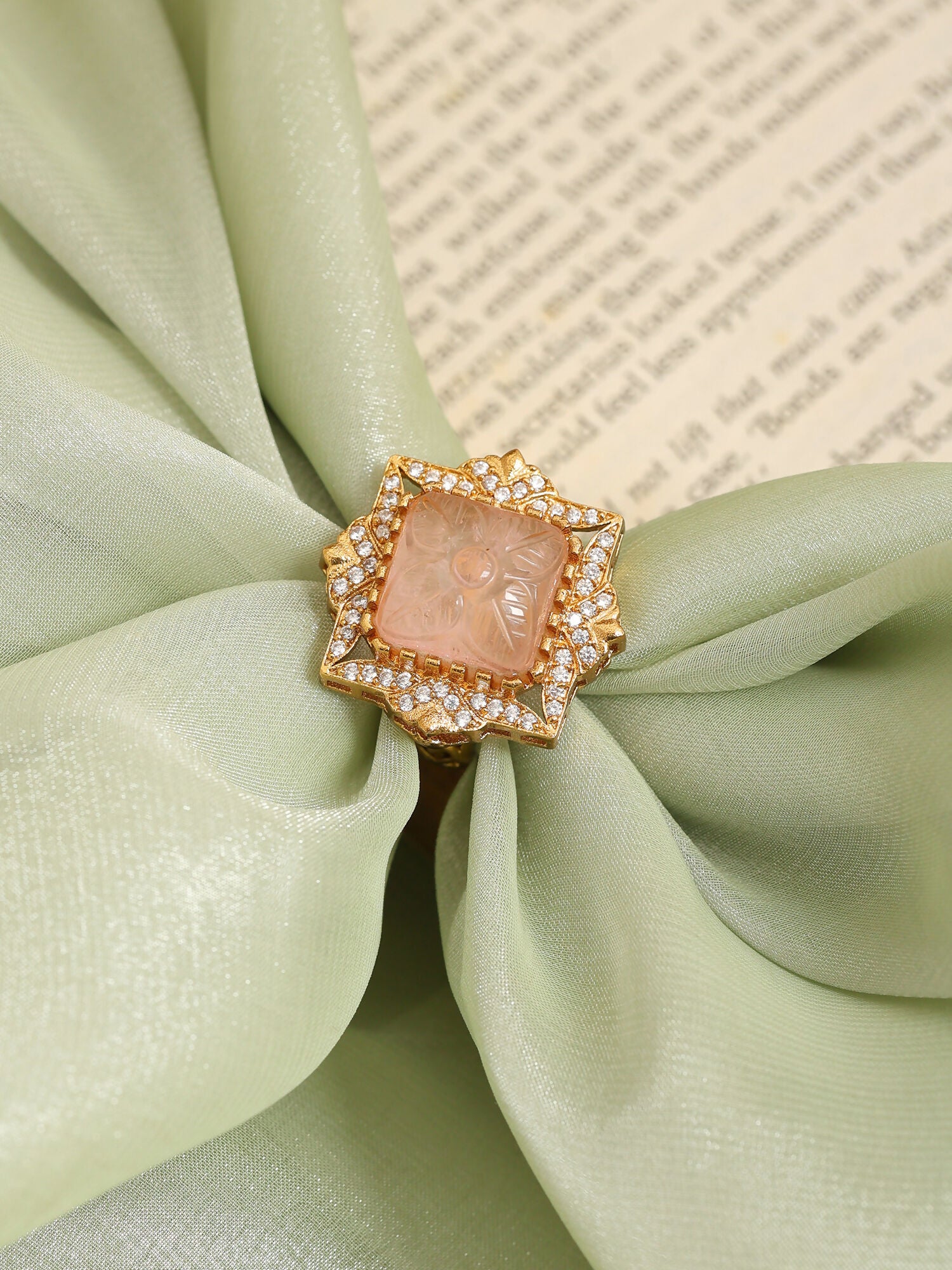 Ruby Raang Diamond Crystal Ring - Distacart