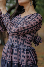 Thumbnail for Aayaa Pure Chanderi Gown With Heavy Digital Print - Multi Color - Distacart