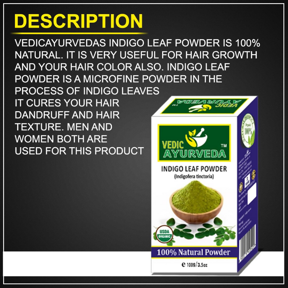 VedicAyurveda Indigo Leaf Powder - Dista