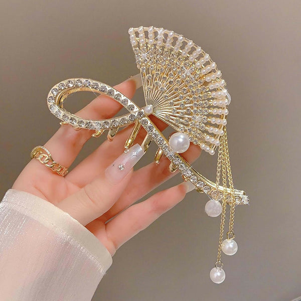 Joban Fashion Gold Metal Flower Hair Comb Hairpin - Distacart
