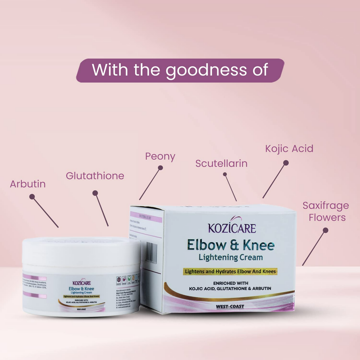 Healthvit Kozicare Elbow & Knee Lightening Cream - Distacart