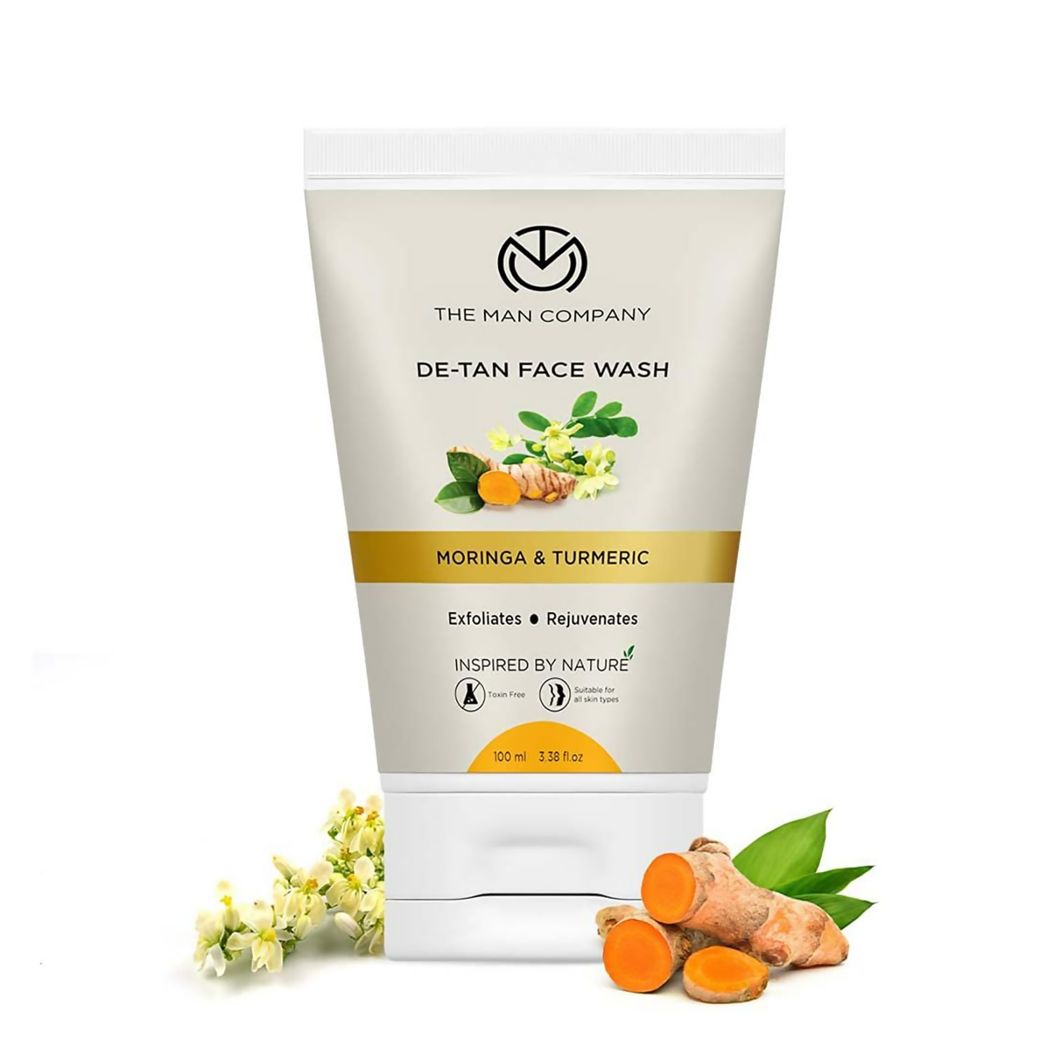 The Man Company De Tan Face Wash For Men with Turmeric & Moringa - Distacart