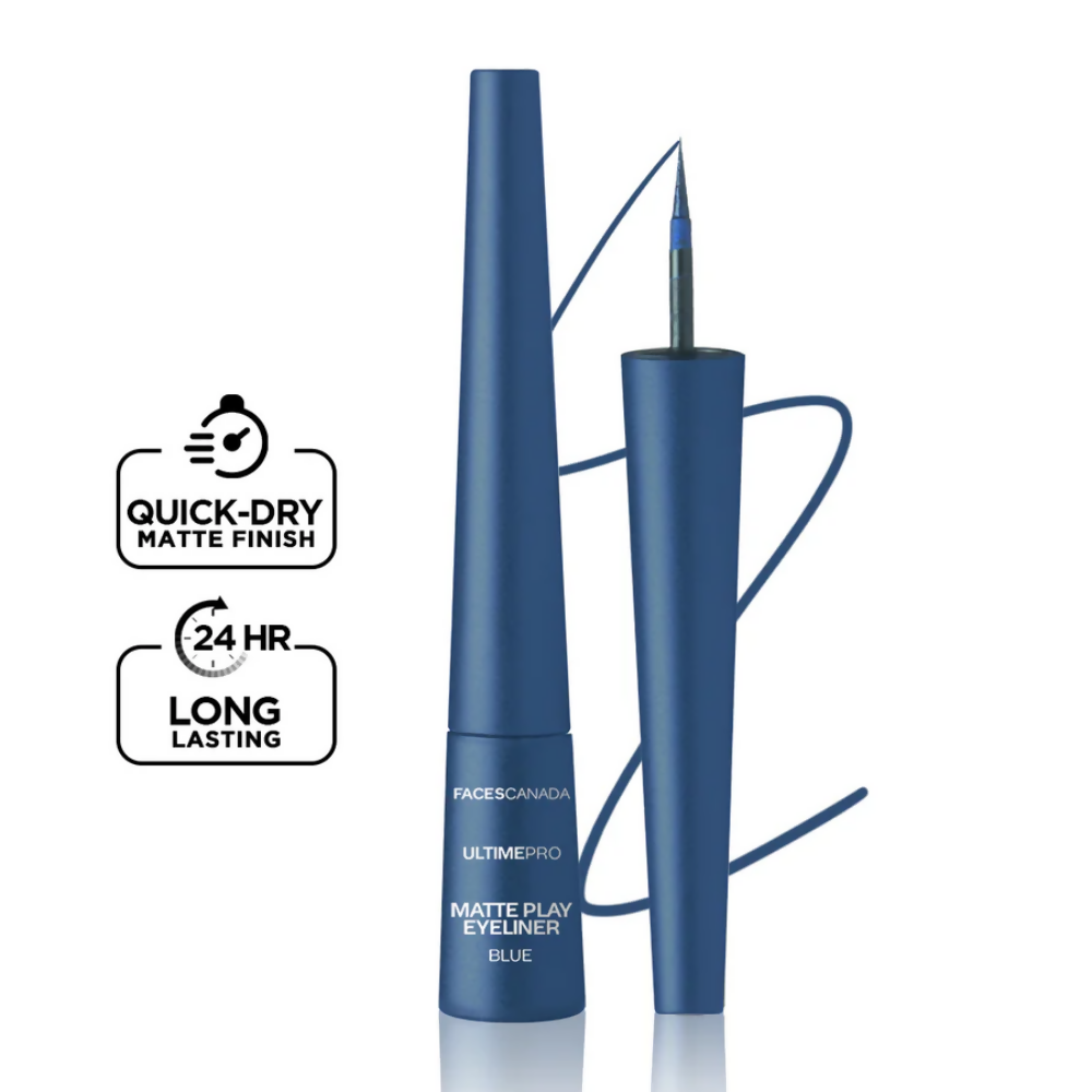 Faces Canada Ultime Pro Matte Play Eyeliner - Sapphire - Distacart