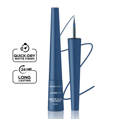 Faces Canada Ultime Pro Matte Play Eyeliner - Sapphire - Distacart