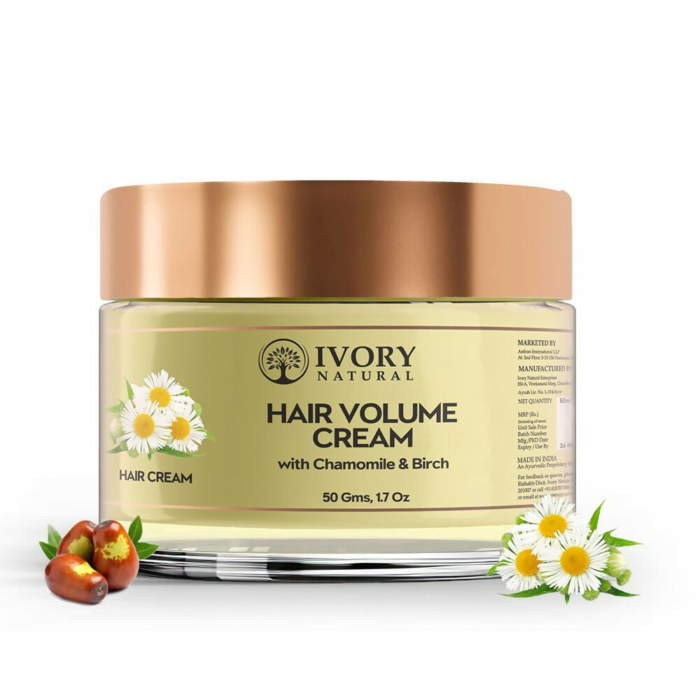 Ivory Natural Hair Volume Cream For Thicker, Fuller Looking Hair - Distacart