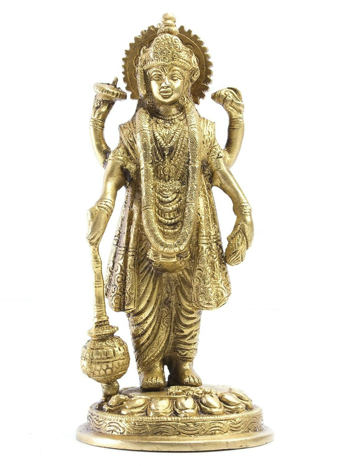 Mohan Jodero Brass Lord Vishnu Idol - Distacart