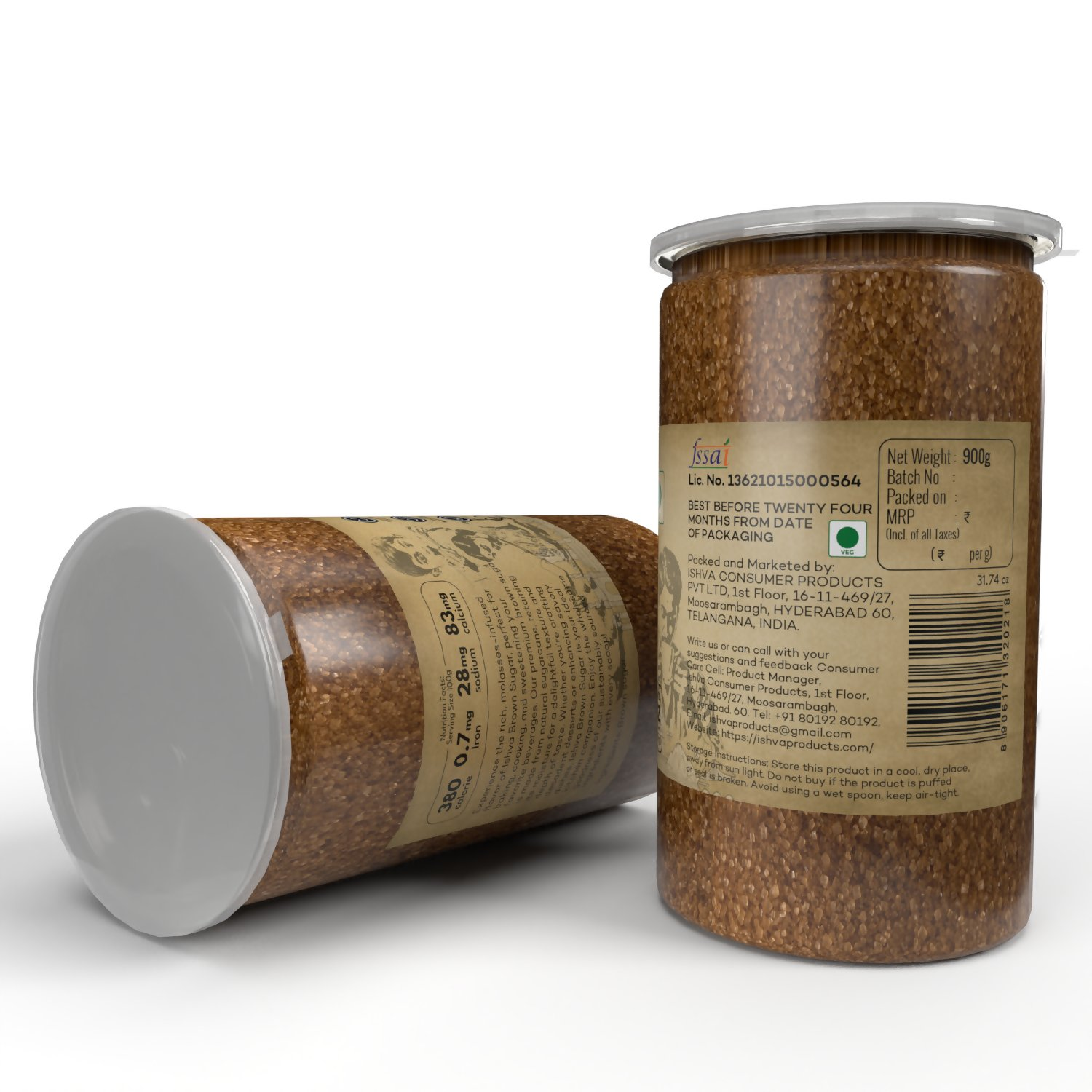 Brown Sugar jar Sides