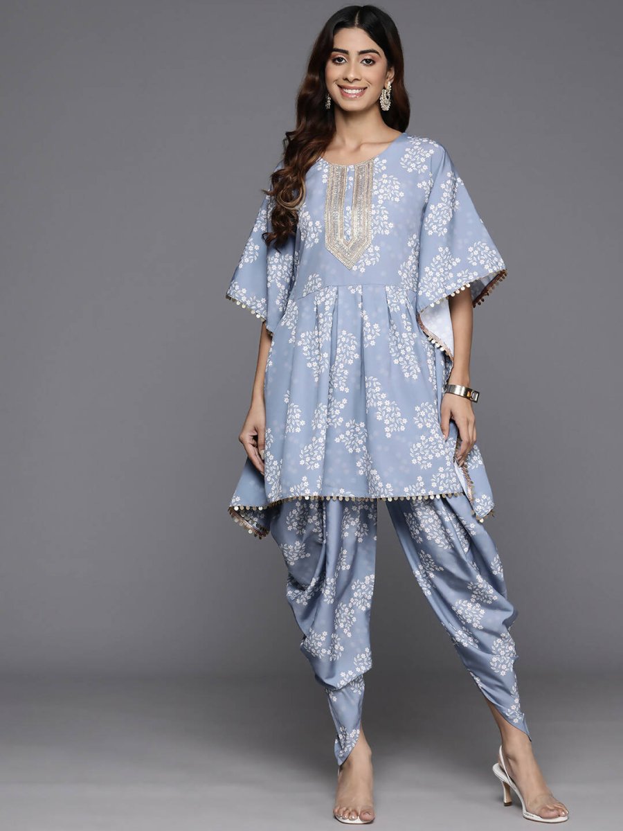Ahalyaa Women's Traditional Wear Co-ods - Grey - Distacart