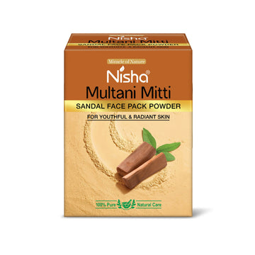 Nisha sandal Multani Mitti for Face |Skin Brightening Face Pack - Distacart