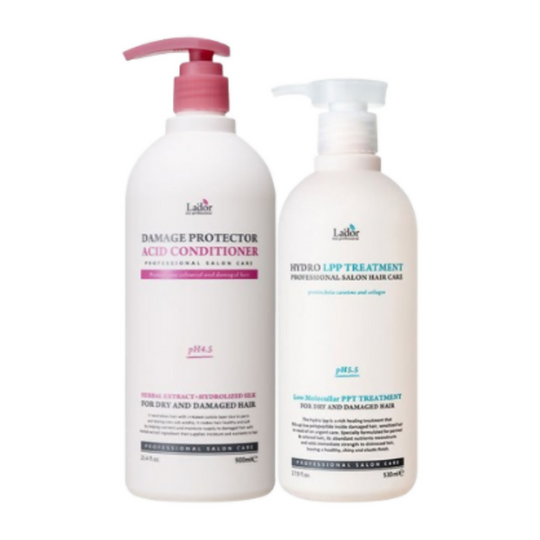 La'dor Damage Defense Duo Combo - Damage Repair Conditioner And Hair Treatment - Distacart