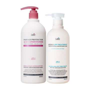 La'dor Damage Defense Duo Combo - Damage Repair Conditioner And Hair Treatment - Distacart