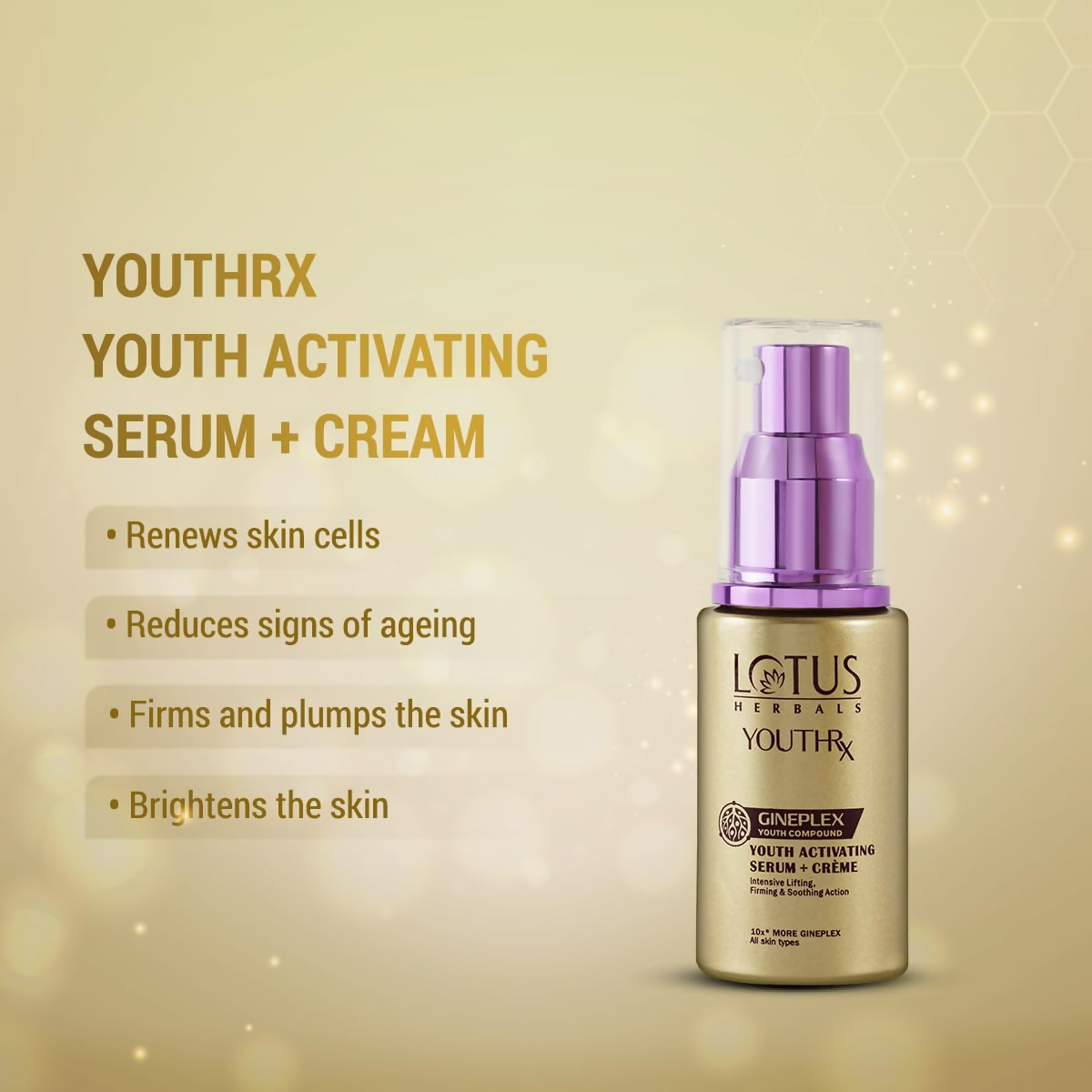 Lotus Herbals YouthRx Youth Activating Serum + Creme - Distacart