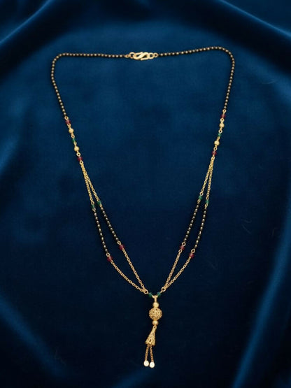 NVR Women Gold Plated Artificial Beaded Mangalsutra - Distacart