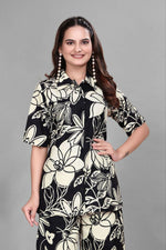 Thumbnail for Preksha Creation Cotton Floral Print Kurta Set Co-Ord Set
