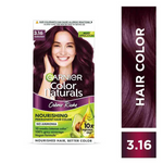 Thumbnail for Garnier Color Naturals Creme Riche Hair Color - Shade 3.16 Burgundy - Distacart