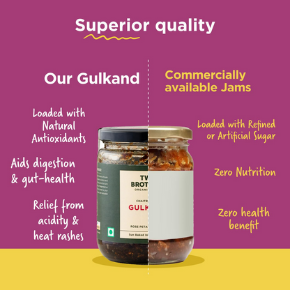 Two Brothers Organic Farms - Natural Gulkand - Distacart