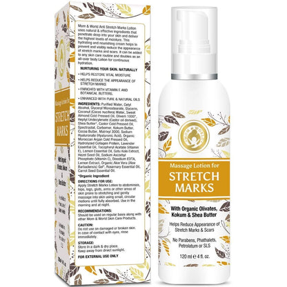 Mom & World Massage Lotion For Stretch Marks - Distacart