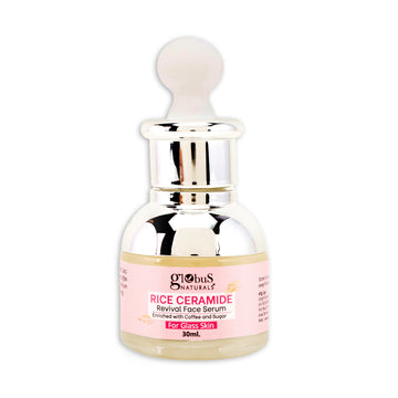 Globus Naturals Rice Ceramide Revival Face Serum, For Korean Glass Skin - Distacart