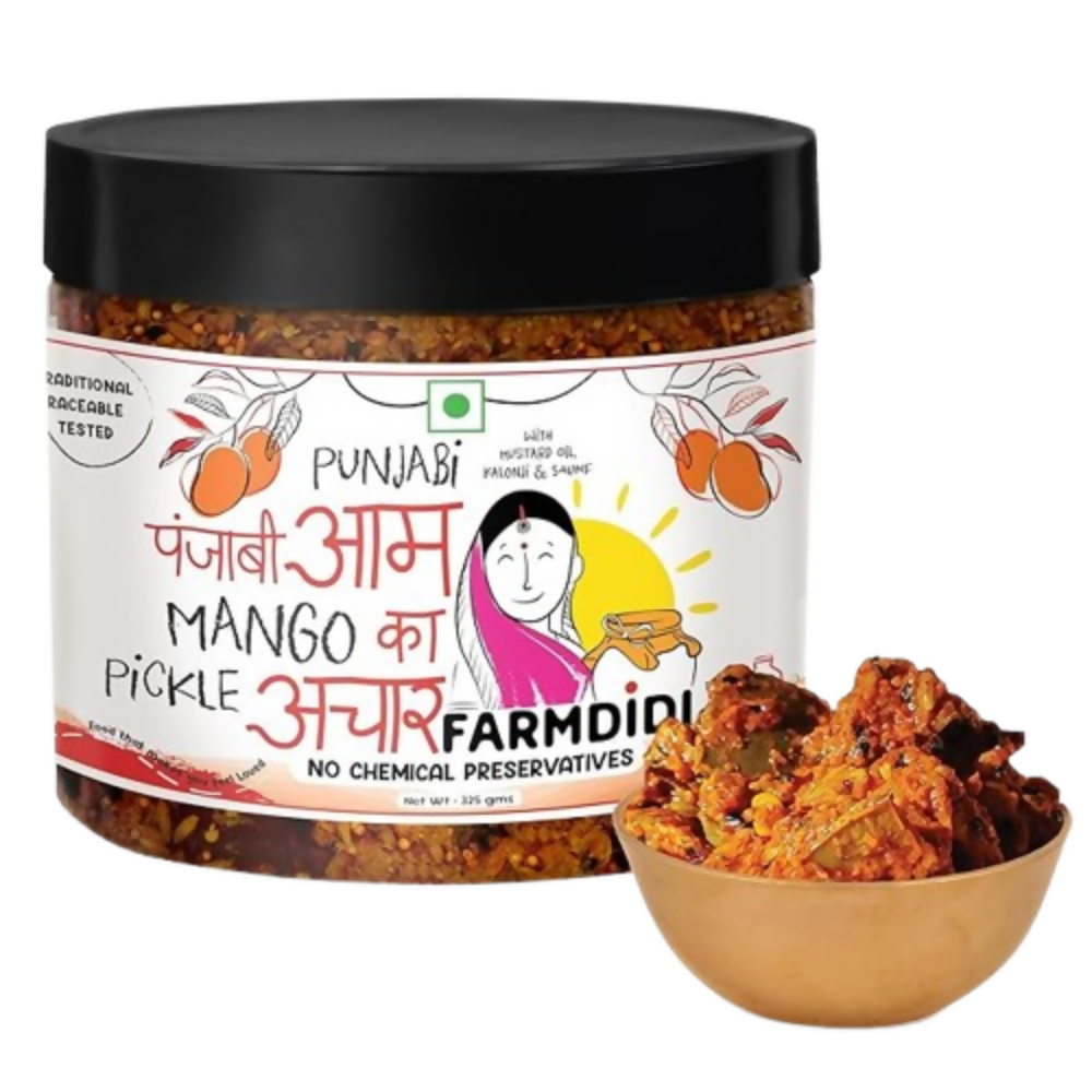 FarmDidi Punjabi Mango Pickle - Tangy & Salty - Distacart