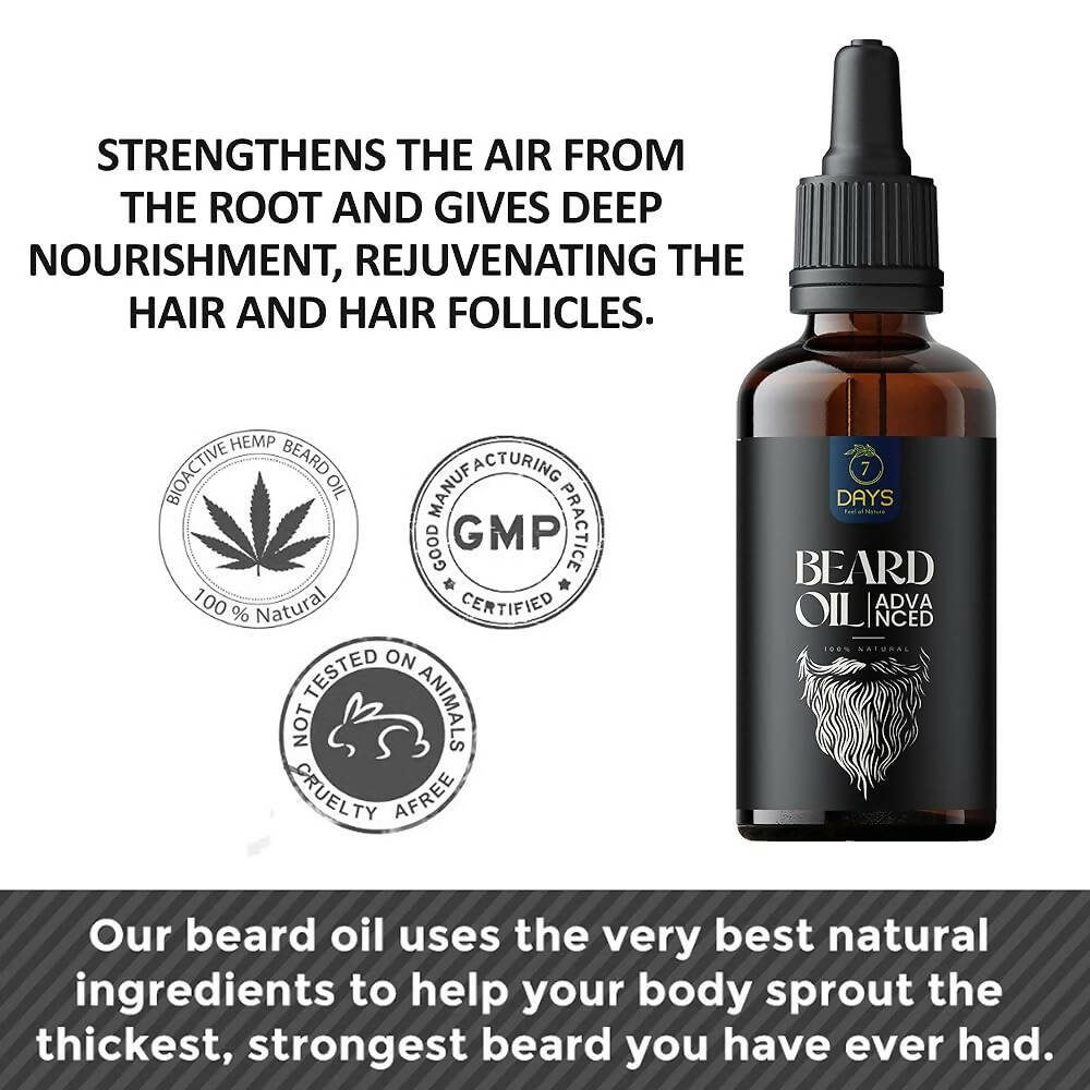 7 Days Advanced Beard & Hair Growth Oil - Distacart