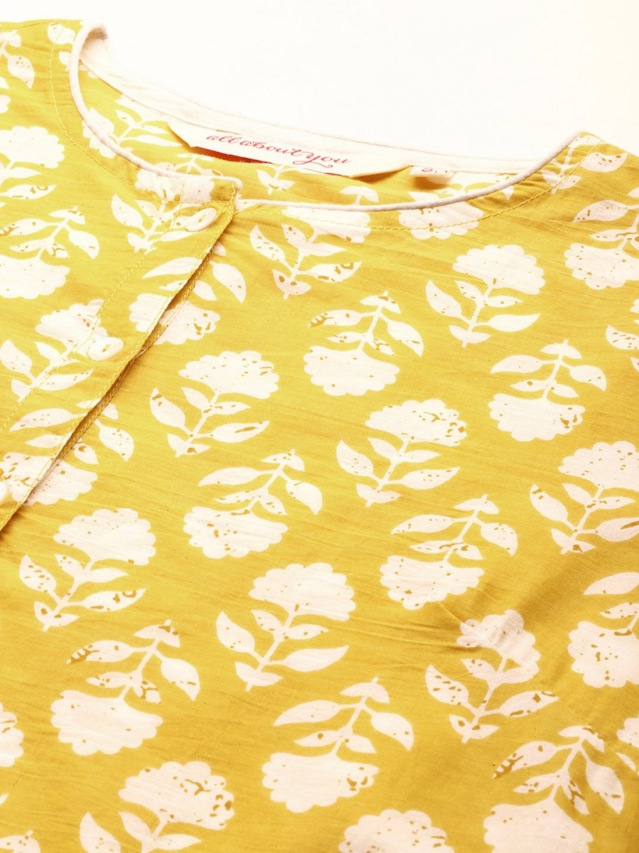 All About You Printed Kurta with Palazzos - Distacart