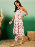 Thumbnail for Sangria Printed Pure Cotton Kurta With Dhoti Pants - Distacart