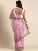 Thumbnail for kasee Floral Embroidered Net Saree - Distacart