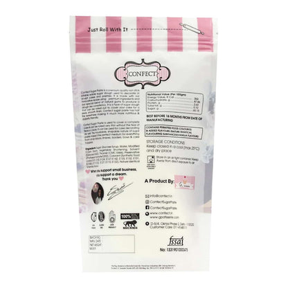 confect yellow nutritional sugarpaste 250 gms