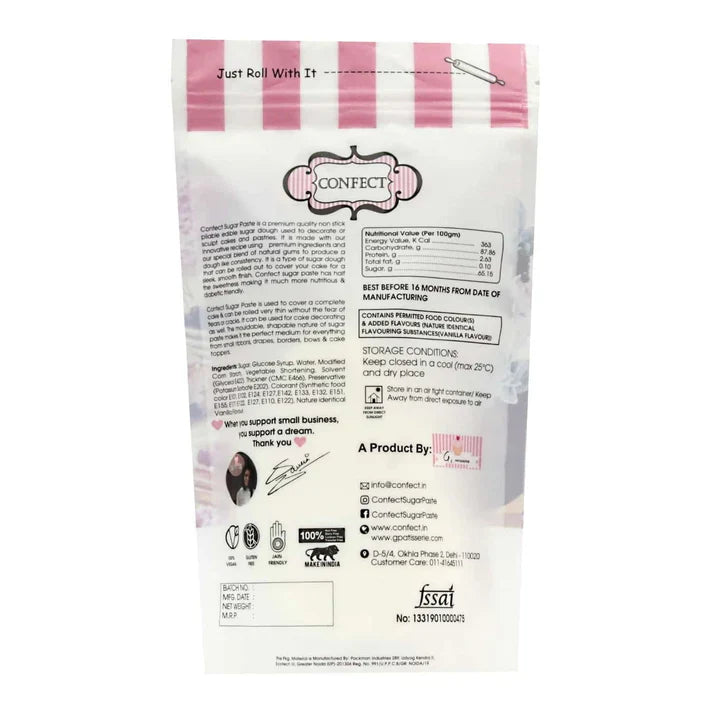 confect peach nutritional sugarpaste 1 kg